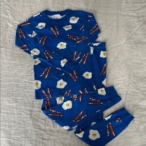 Hanna Andersson Bacon & Eggs Pajamas - 100% Organic Cotton - Size 130 | US 8